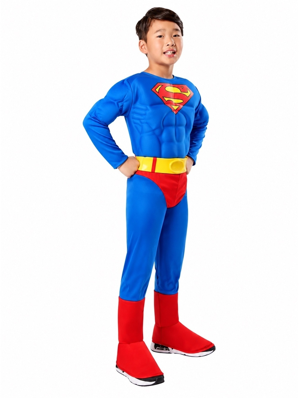 Superman Kids Costume Approx Size 4\-5 DC Comics Superhero Halloween No Cape